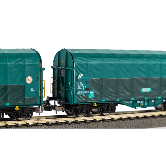 Zestaw 2 wagonów z przesuwaną plandeką FS VI PIKO 58288 H0